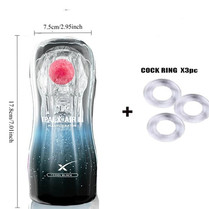 Male Aircraft Cup Masturbator / Masturbateur Masculin Coupe d'Avion — Powerful Suction | TPE Soft | 7 Colors | Adult Toy 18+