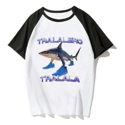 Cool Kawaii Italian Brainrot T-Shirt Kids Cartoon Anime Print Clothes Round Neck Basic Boys Tops Absorbent Casual Shirts Gift