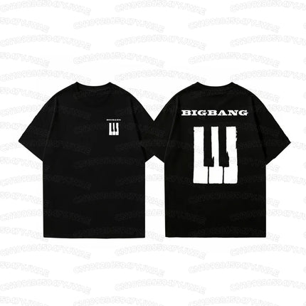 Summer Men's Women's Bigbang 20th Anniversary Concert T-Shirt G-Dragon fans Short Sleeve  Casual T-shirt Tops