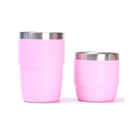 Stainless Steel Small Coffee Vacuum Flask 6/8oz Portable Thermos Water Bottle Car Travel Mug with Lid