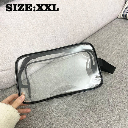 20Custom Waterproof Storage Bag Portable Cosmetic Pvc Bag  Handbag Toiletry Bag Minimalist Transparent Makeup Bag Travel Washbag