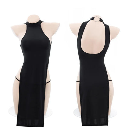 Sexy Nightdress Woman Lingerie For Sex Crotchless Backless Hot Hollow Open Bra Body Dress Erotic Costumes Babydoll Underwear