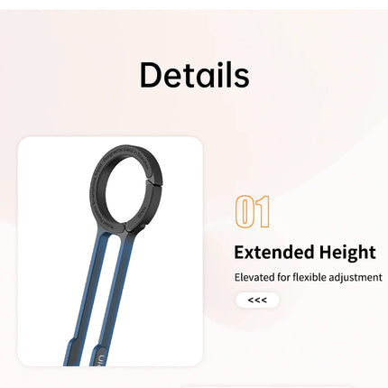 Ulanzi MA30 Carabiner-Mounted Phone Tripod for iPhone 15 14 13 12 Pro/Pro Max Dual-sided Magnet Tripod Desk Mount Phone Handle