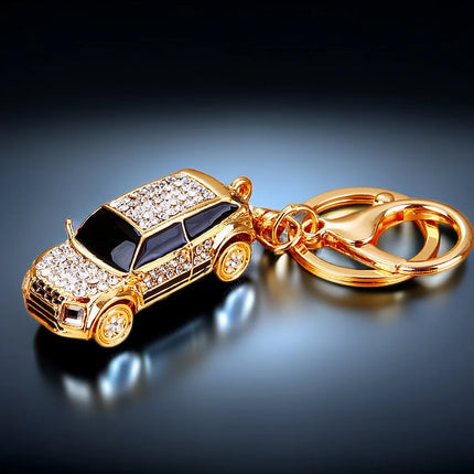 Hot Mini Car Keychain Rhinestone Car Keychain Key Rings for Men Women Car Decorations Perfect Christmas Gifts Kids Toy Gift