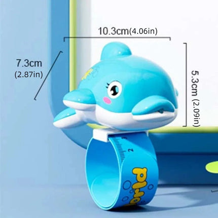 Fun Gift Squirt Function Wrist Water Toy Bracelet Style Cute Design Turtle Squirt Toy Dolphin Press Type Toy Summer Play