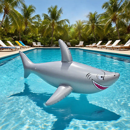 1 Pcs Large Inflatable Shark for Outdoor Beach Pool Party Decorations, Party Gifts, and Birthday Presents