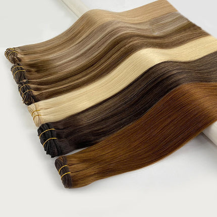 Super Full Drawn Vietnam Weft Hair Highlight Color Human Hair Bundles bone Straight Hair Weave Mixed Color Piano Color Bundles
