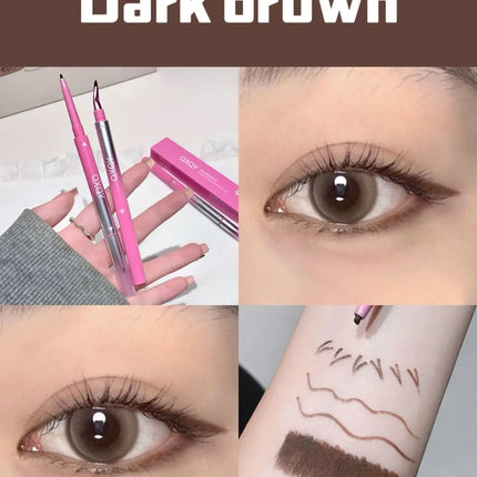 Punk Red Eyebrow & Eyeliner Gel 2 In 1 With Angled Brush Smudge-Proof Waterproof Creamy Smooth for Brows & Under Eye Makeup