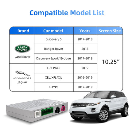 Android Auto Wireless Carplay For Land Rover/Jaguar/Range Rover/Evoque/Discovery 2012-2018 Multimedia Navigation Car Player