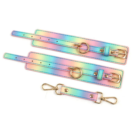 Rainbow Handcuffs For Sex Ankle Cuff Restraints Bondage Bracelet BDSM Woman Erotic Adult Sex Toys For Couples Exotic Accessories
