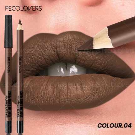 1 Pcs Matte Lip Liner Pencil, Multiple Red Brown Tones Lipstick Pen, Define Lip Lines, Smooth To Slide, Perfect Birthday Gifts