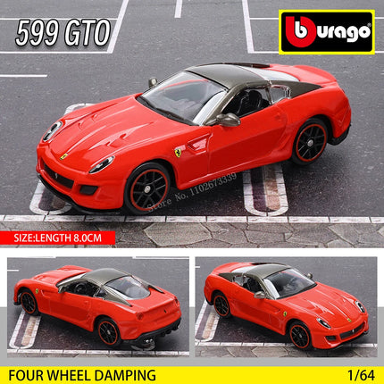 Bburago1:64 Ferrari E812 COMPETIZIONE Model Small Collection Car Alloy Model Toy Gift Scene Decoration Classic and Exquisite