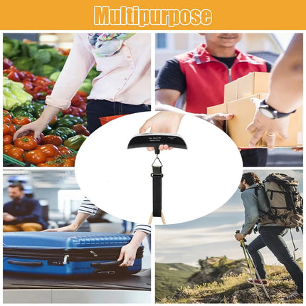 Portable Scale Digital LCD Display Electronic Scale Weight Suitcase Travel Weighs Baggage Bag 110lb/50kg  Weight Balance Tool