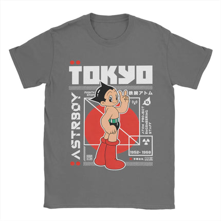 Astro Boy Manga Anime T-Shirt Mighty Atom Astroboy Clothing Novelty Short Sleeve Tee Men Women T-Shirt Parent-child Adults Children