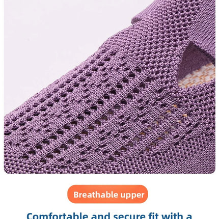 2025 New Mesh Women Vulcanized Shoes High Quality Women Sneakers Slip On Flats Shoes Women Loafers Plus Size 42 Walking Flat