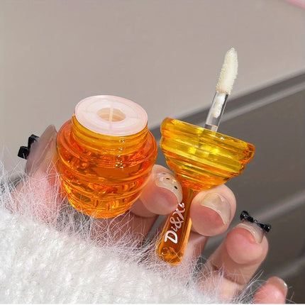 Small Honeypot Lip Oil Moisturizing and Fading Lip Pattern Water Lip Balm Dudu Lips
