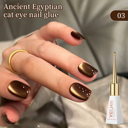 XEIJAYI 10ML Black Brown Cat Eye Gel Nail Polish UV Permanent Seedling Varnish Manicure Decor 2025 New Style