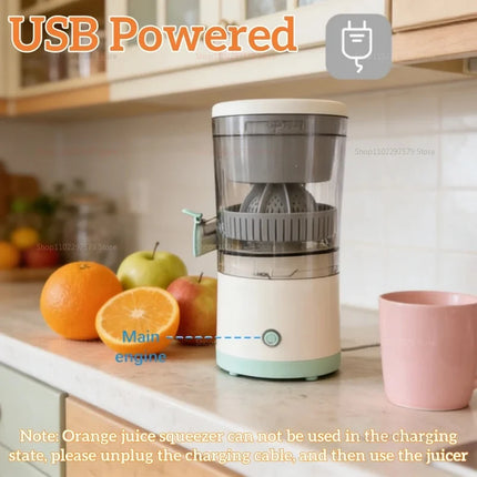 2026 New Upgrade Portable Electric Juicer USB Charging Fruit Blender Household Fruit Juice Separation Bidirectional Spiral Press