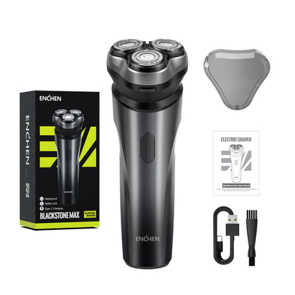 ENCHEN Blackstone Max Electric Shaver 3D-Direction Flex Heads 100% Waterproof With POP-UP Precision Trimmer