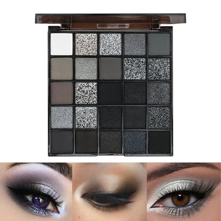 Dark Eyeshadow Palette 25 Colors Smoky Eyeshadow Makeup Palette Powder Shadow Gothic Smokey Eye Kit Cool Tone Eye Shadow makeup