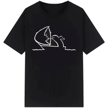 La Linea The Line Osvaldo Cavandoli TV T Shirt men Happy Fashion Women's tshirts Streetwear Tee Round Neck Casual Tops Camisetas