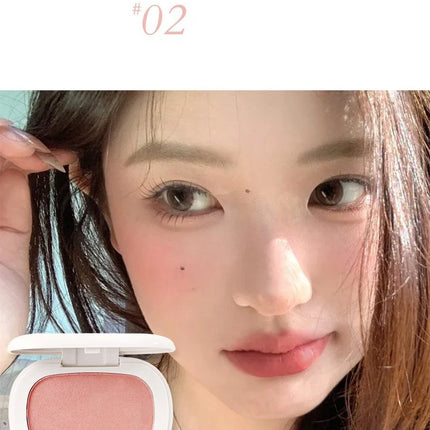 Single Color Blush Silky Texture High Color No Powder Feeling Low Saturation Long-lasting Natural Matte Blush Cream Face Makeup