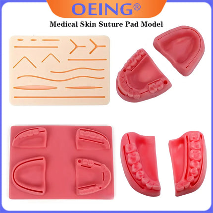 Silicone Skin Pad Suture Training Kit Surgical Wound for Surgeon Medical Practice Training Traumatic Suture Practice Skin Use