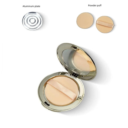10/30pcs 8g Golden Circular Portable Thin Powder Compact Box Foundation /Blush High Glossy Contouring DIY Empty Box Eyelash Box