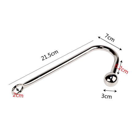 30mm Metal Ball Sexy Hook Butt Plug Anal Beads Women Vaginal Men Anus Dilator Bondage Erotic Products Sex Toys for Adults Games