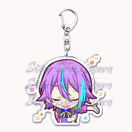 VIRTUAL SINGER Wonderlands Showtime Keychains Keyrings for Accessories Touya Emu Rui Akito Tsukasa Key Chain Jewelry Fans Gifts
