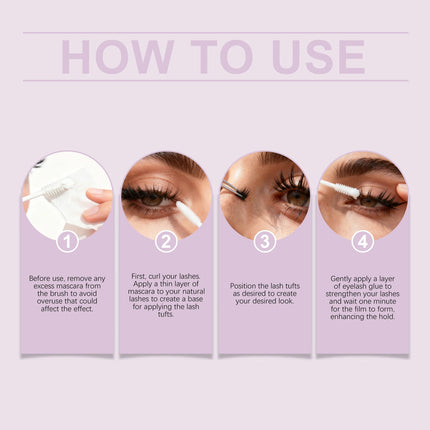 2 in 1 Mascara Waterproof Long-Lasting Makeup Eyelash Glue Smudge Proof Volumizing Curl Mascara Natural Eyelash Shaping Cosmetic