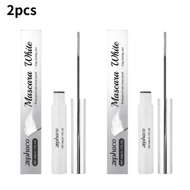 White Mascara Waterproof Fast Dry Eyelashes Curls Extension Festival Make-Up Eyelashes White Mascara