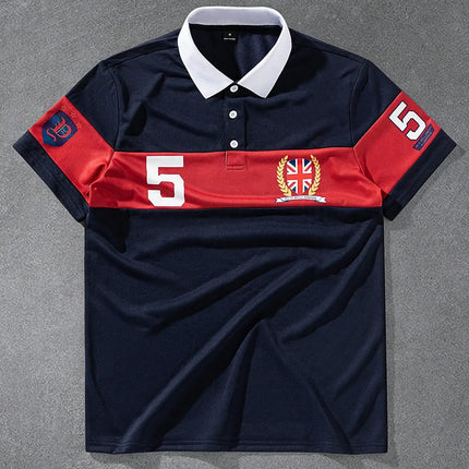 2026 Summer New Style Men's Polo Shirt with Letter Print Breathable Lightweight Casual and Fashionable