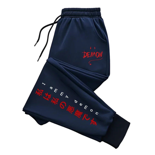 Japanese Style Sweatpants for Men Autumn Winter Daily Casual Sporty Jogging Pants 2025 Male Urban Fashion Y2K Harajuku Trousers