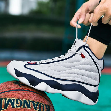 Hot Sale Basketball Shoes Men Women High Top Leather Outdoor Sport Shoe Unisex Anti-Slippery Basketball Boots Couples Sneakers