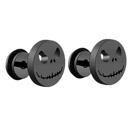 Design Stainless Steel Skull Drop Earrings For Women Men Fashion Gothic Street Hip Hop Ear Jewelry Pendant Cool Stud Earrings