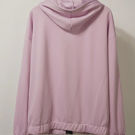 Ladies Fashion Sweatshirt New Autumn Winter Trend Color Block Design Comfortable Streetwear Style Ladies Pullover Hoodie