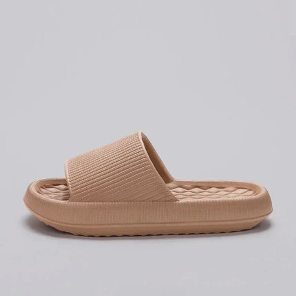 Women's Thick Platform Cloud Slippers EVA Soft Sole Pillow Slides Summer Beach Flip Flops Women Non Slip Bathroom Home Slippers