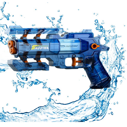 Manual Water Gun for Kids Deformable Durable Plastic Watergun Summer Outdoor Interactive Water Blaster Toys For Pool Beach Party
