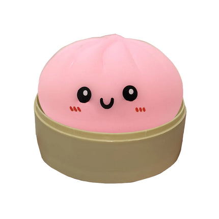 11 Styles Realistic Giant Dumpling Squeeze Toy With Bamboo Steamer Soft Dough Ball Decompression Fidget Toy Funny Creative Gift