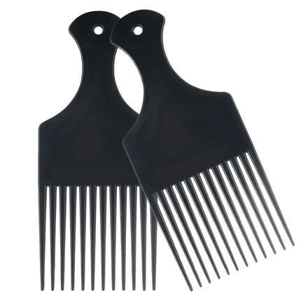 Afro Pick Comb For African American Hair Wide Tooth Detangle Styling Comb For Curly Kinky Wig Braiding Hairdressing Tool