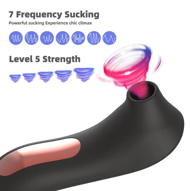 Clit Sucker, Vagina Sucking Vibrator, Clitoris Stimulator, Blowjob, Oral Nipple Licking Sex Toy for Women, Masturbator, Erotic Product