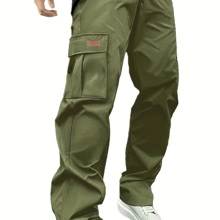 2026 Amazon Summer New Men's Work Pants European and American Independent Station Drawstring Multi Pocket Casual Pants
