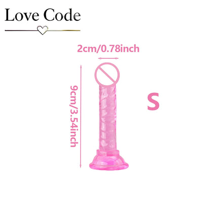 Transparent Dildo Suction Cup Jelly Dick Women Sex Toys Soft Masturbators Penis