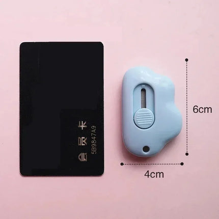 1/2/3/6PCS Cute Rabbit Cloud Color Mini Portable Utility Knife Paper Cutter Cutting Razor Blade Office Stationery Supplies