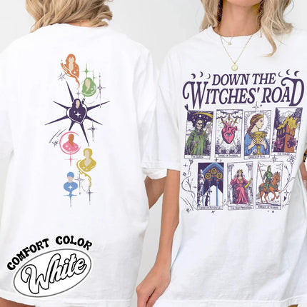 Down The Witches Road Shirt, Wicca Green Witch Shirt, Down The Witches Road Tarot Cards Shirt, Witch Coven Shirt, All Along Shirt