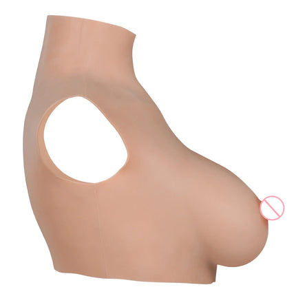 KOOMIHO Ultrathin 2TH GEN Fake Silicone Breast Forms Huge Boobs C/D/E/G Cup Transgender Drag Queen Shemale Crossdress for Men