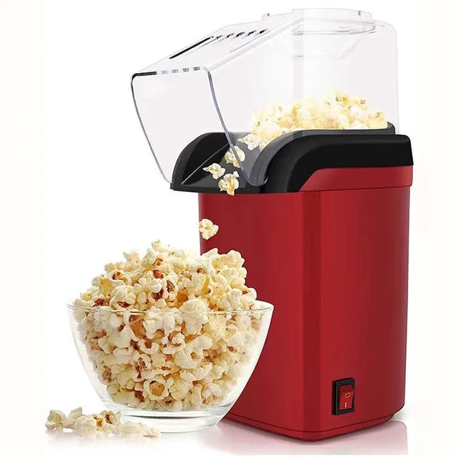 Electric Popcorn Machine Blowing Type Mini Grain Wrapping Machine Electric Heating Corn Popping Machine