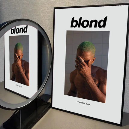 1pc A-Frank Ocean Blond Poster Self-adhesive Art Waterproof Paper Sticker Coffee House Bar Room Wall Decor