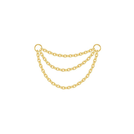 CANNER 1PC 925 Sterling Silver Chain Tassel Piercing Earrings Chain Charm Accessories For Woman Shiny Earring Fine Jewelry Gift